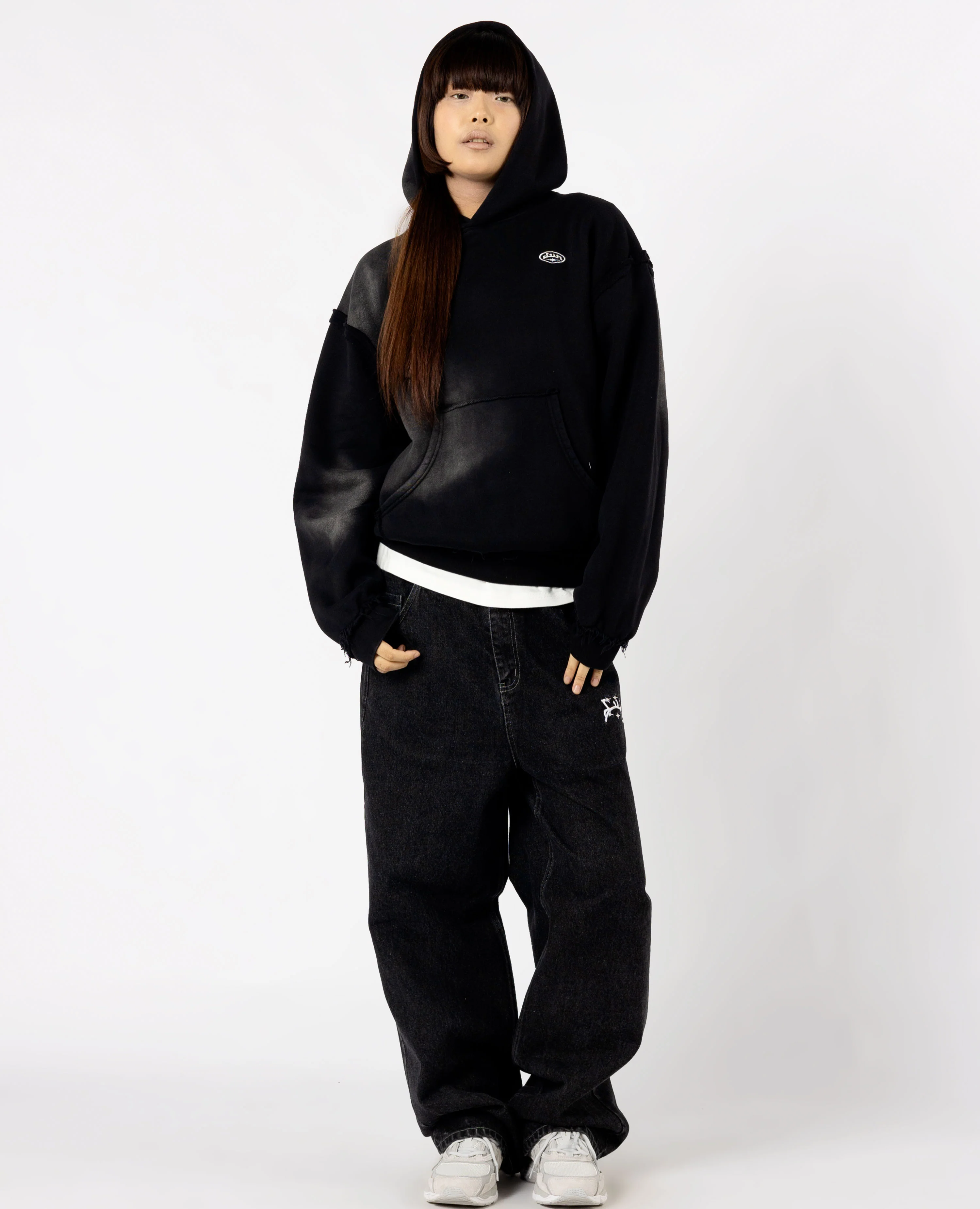 BLACK RAW MILITARY HOODIE - Image 6