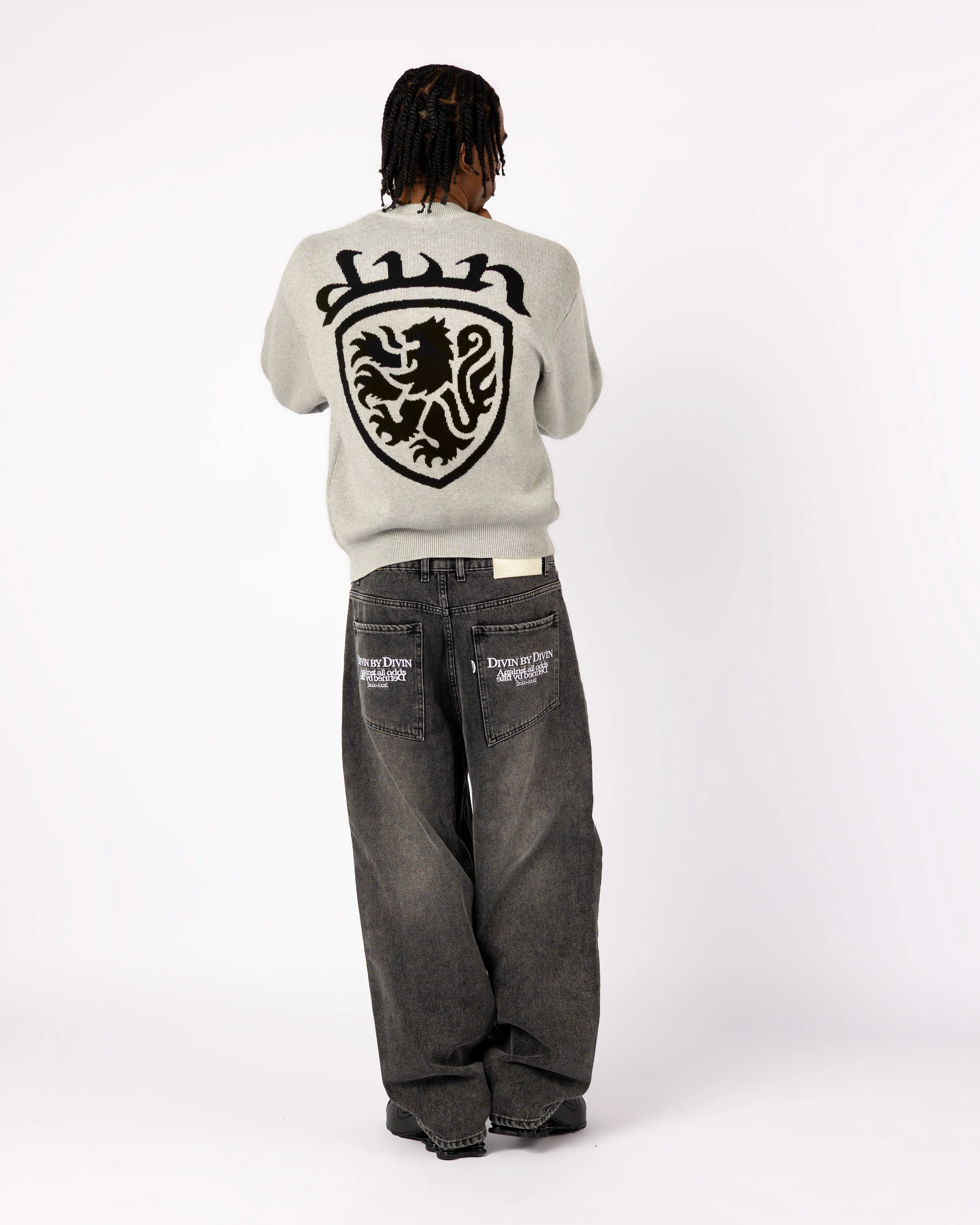 GREY COAT-OF-ARMS KNIT - Image 3