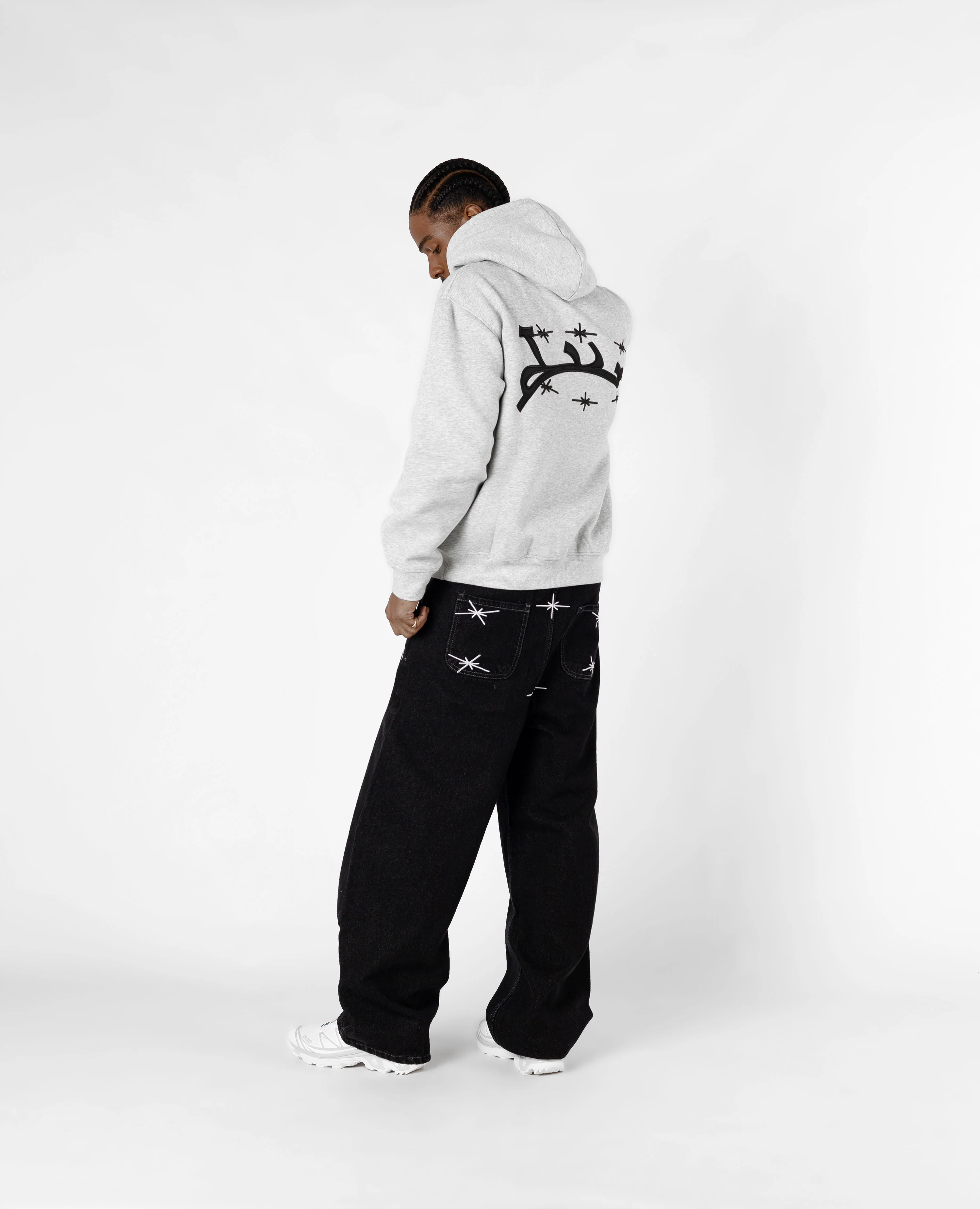 MOTTLED GREY HOODIE - Image 3