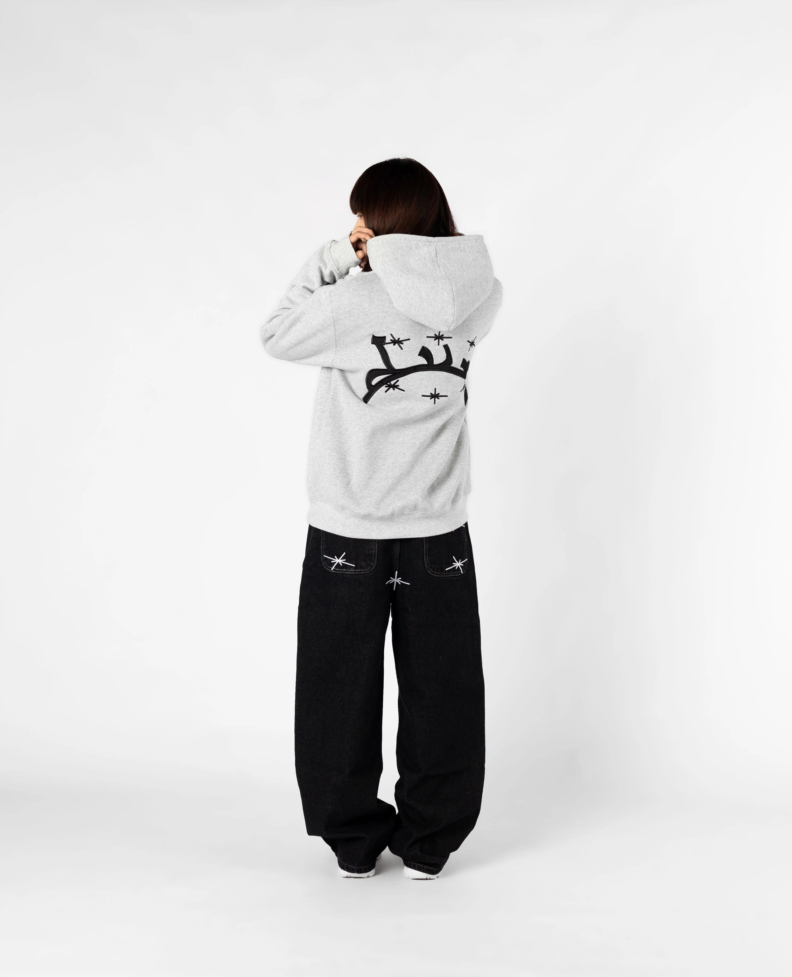 MOTTLED GREY HOODIE - Image 4