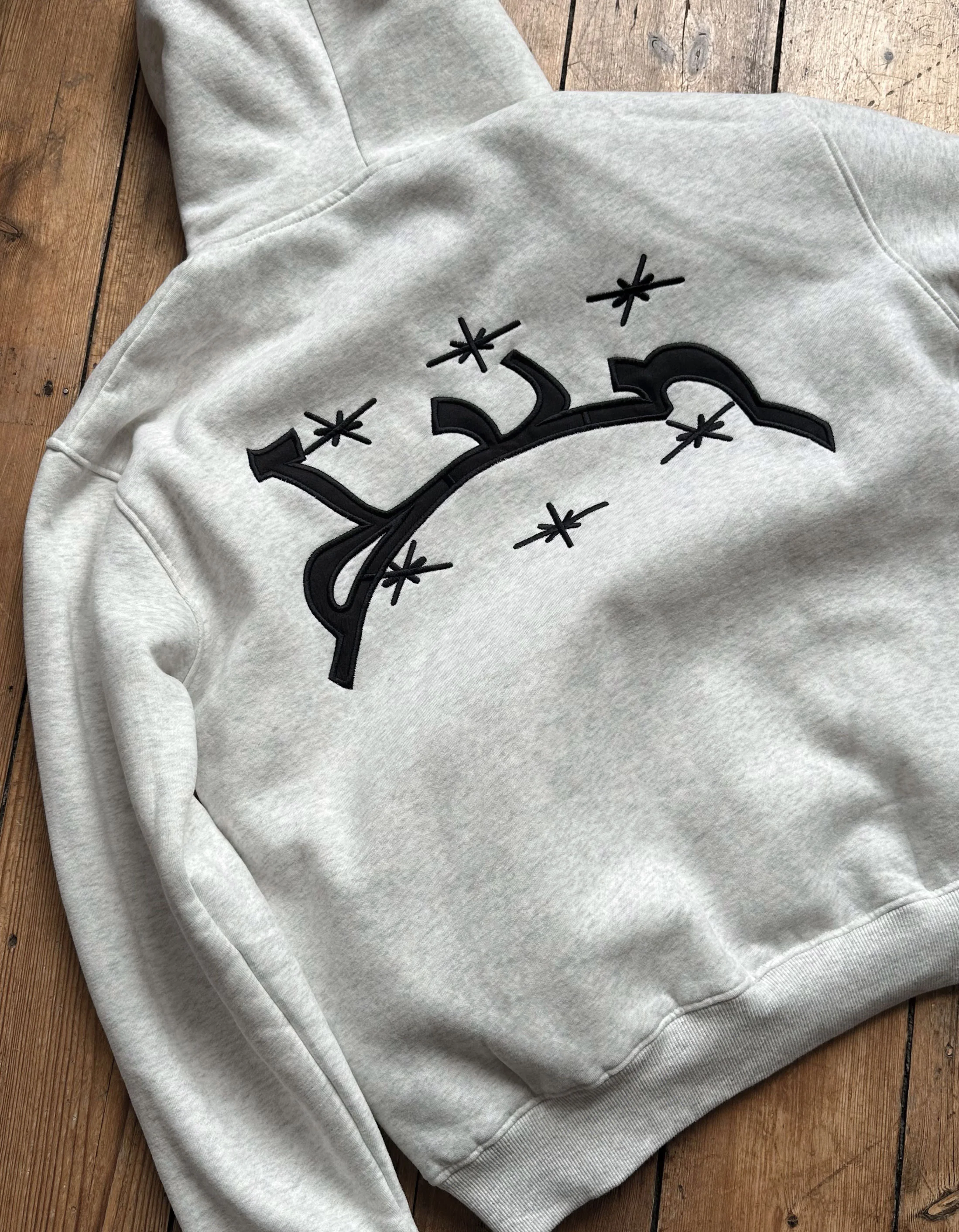 MOTTLED GREY HOODIE - Image 5