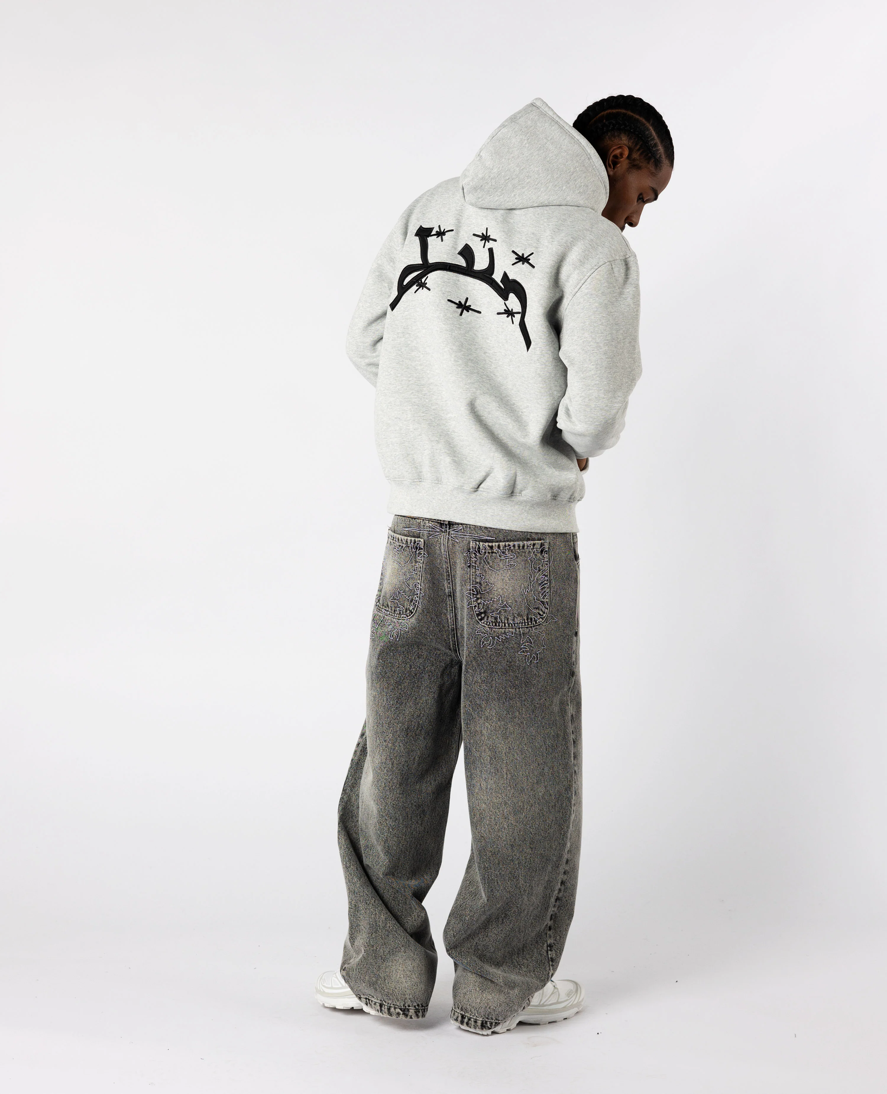 MOTTLED GREY ZIP - Image 3