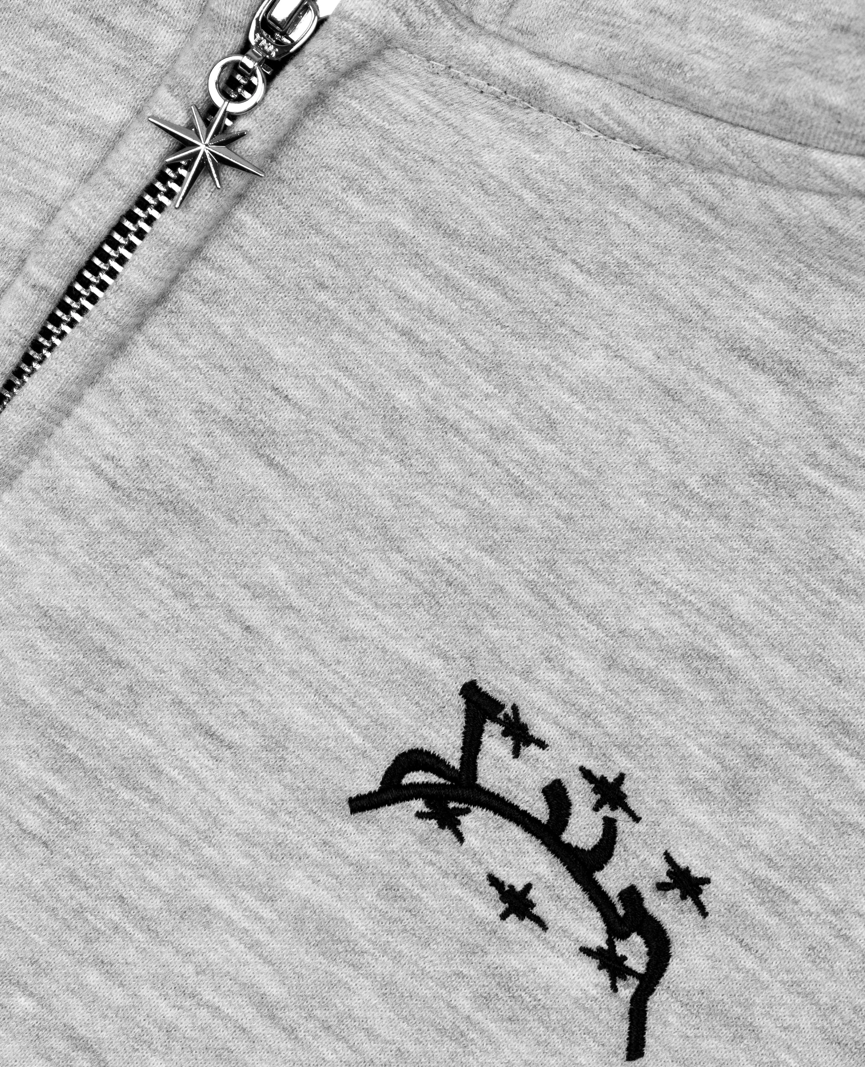 MOTTLED GREY ZIP - Image 4